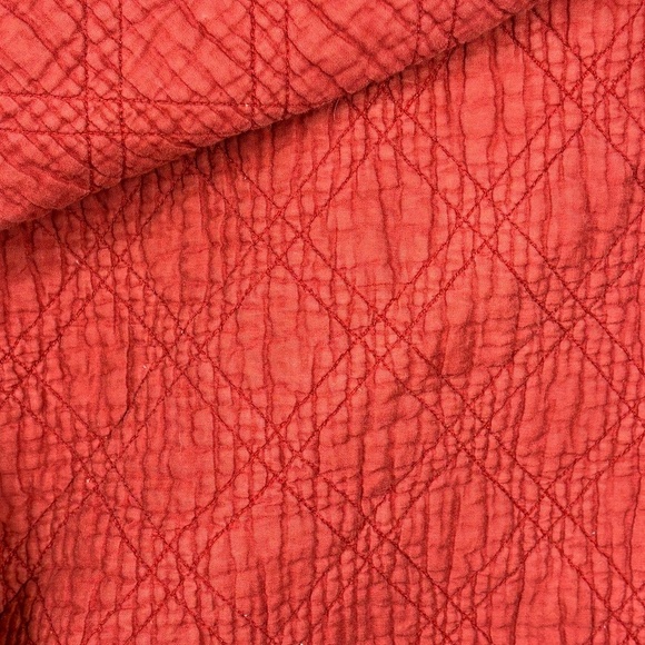 VTG Madras Patchwork Quilt Coverlet Custom Oversized Twin 81 X 76 Cottage Plaid - Picture 8 of 11